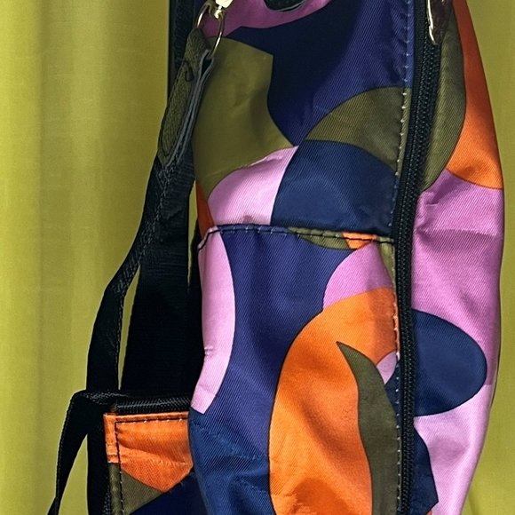 Poaba Multi Color Backpack Anti Theft Water Resistant MTV patch - Picture 6 of 12